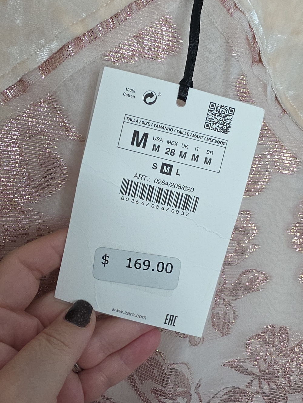 Zara LIMITED EDITION Pink JACQUARD DRESS Size M New - Picture 4 of 11